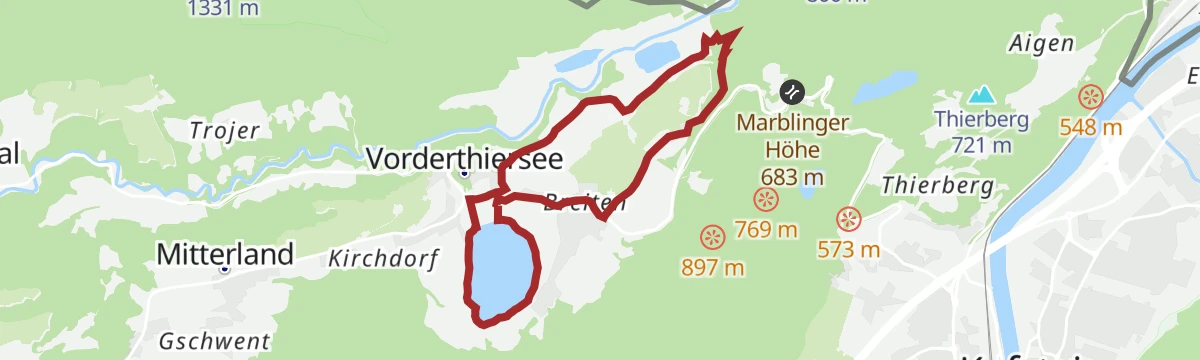 Route map: Themenweg Tiroler Traumfabrik